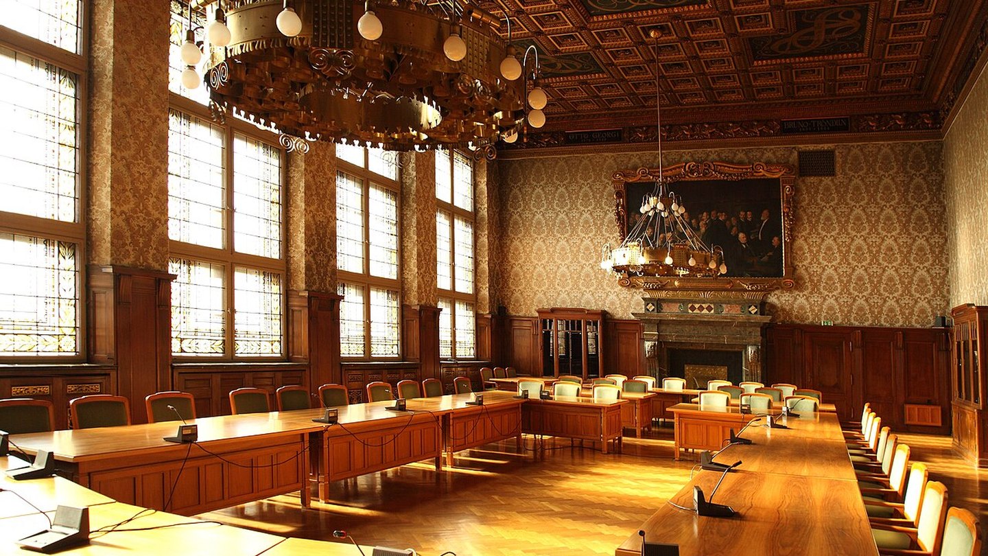 Ratsplenarsaal im Neuen Rathaus Leipzig